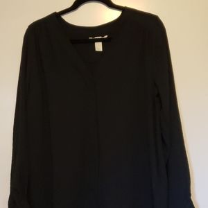 H&M Navy Blouse size 8
